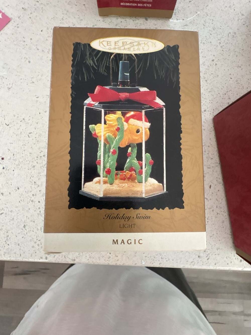 New Hallmark Holiday Swim Light Magic Keepsake Ornament 1995 Never been out of